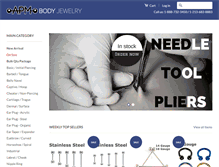 Tablet Screenshot of apmbodyjewelry.com